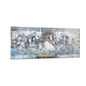 Glasbild - Bild auf glas - Wie auf Eis, wie nach Dezember - 100x40 cm