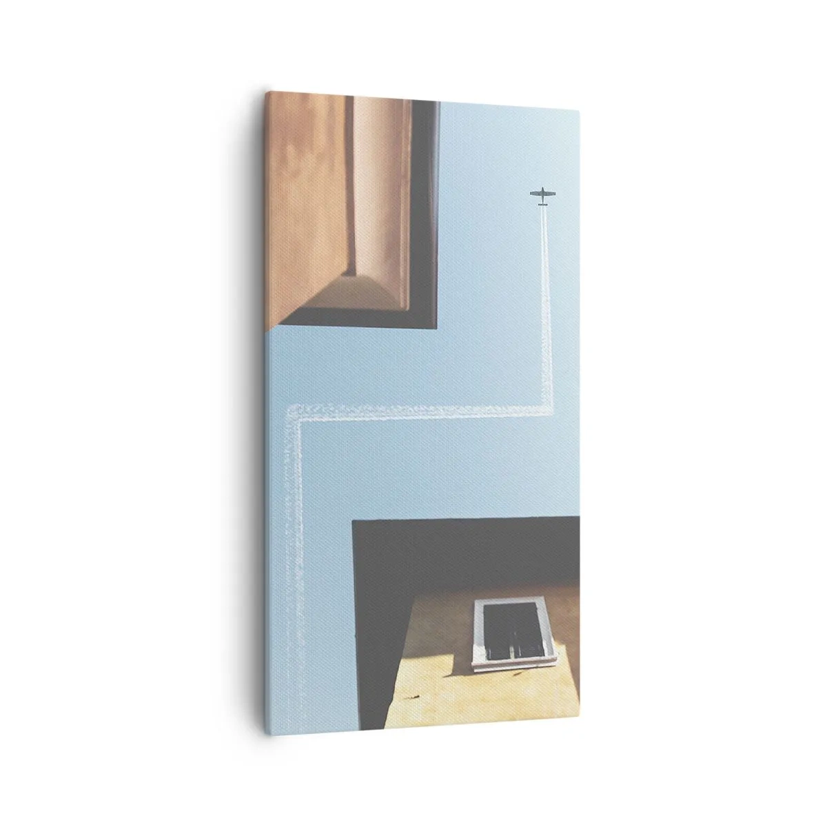 Bild auf Leinwand - Leinwandbild - Über dem Stadtlabyrinth - 55x100 cm
