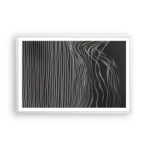 Poster in einem weißen Rahmen - Rhythmus und Akzent - 91x61 cm