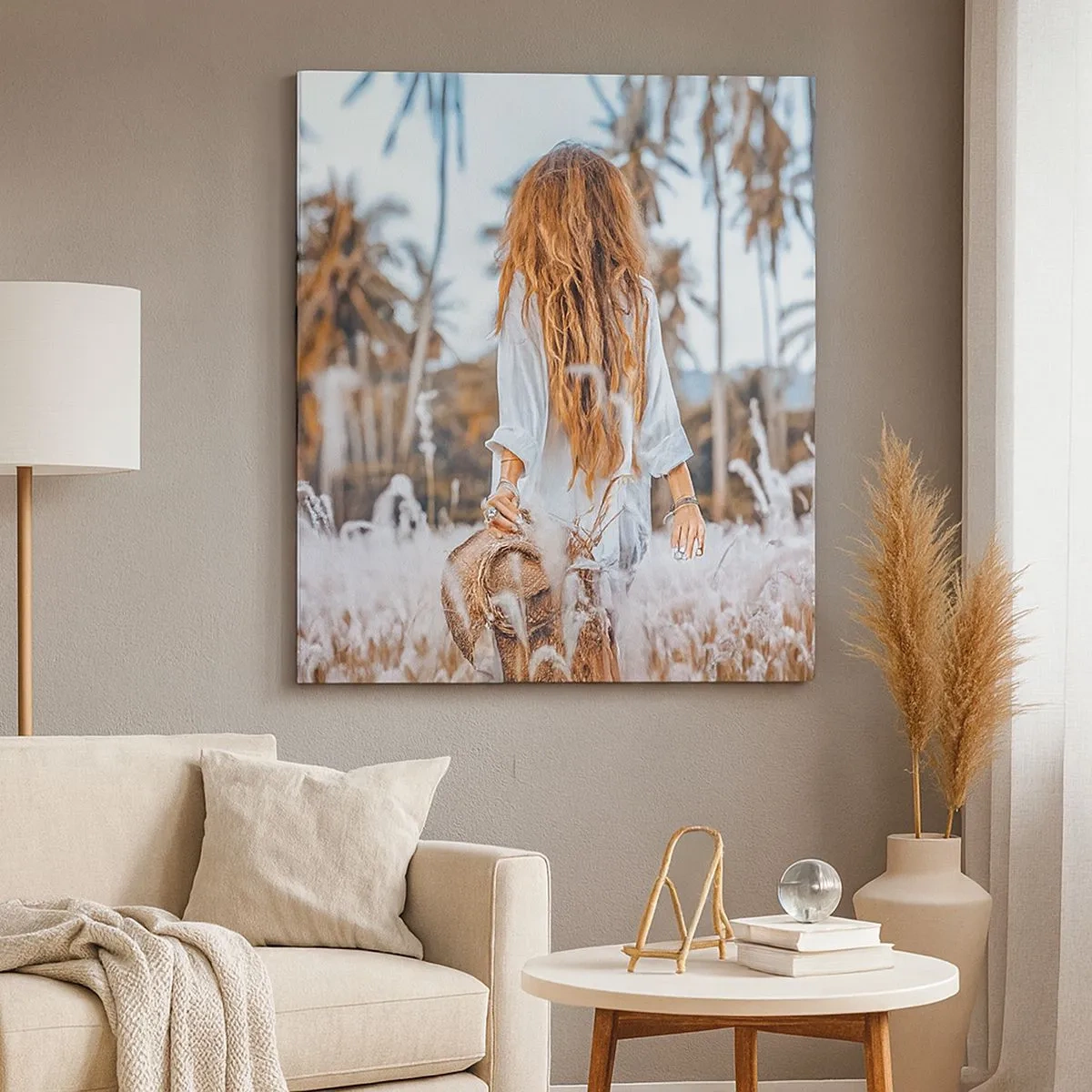 Bild auf Leinwand - Leinwandbild - Geboren aus Grasflaum - 30x30 cm