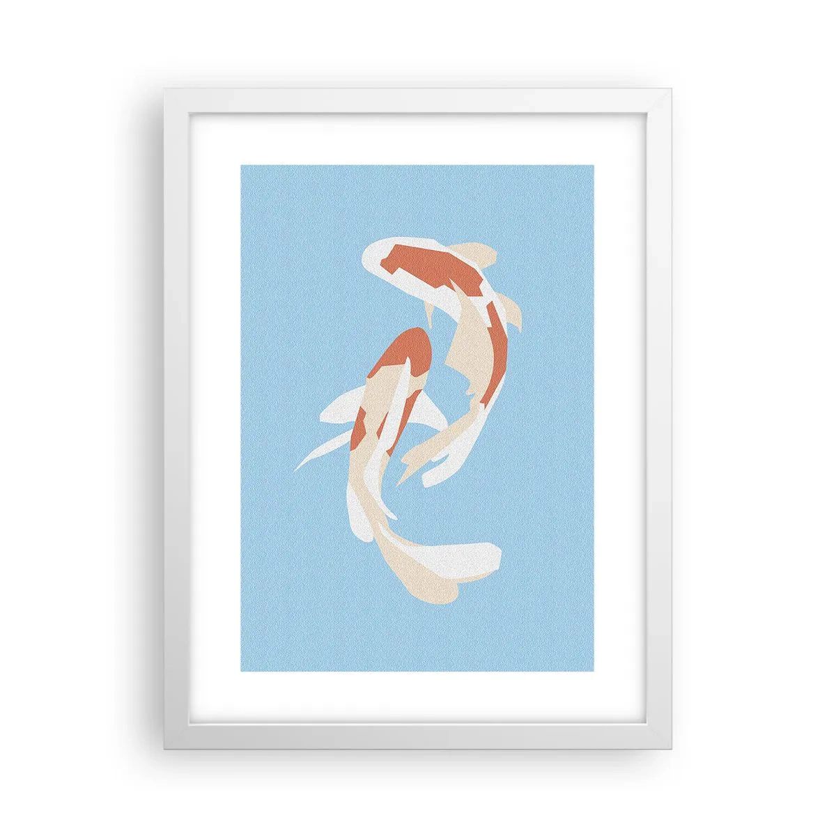 Poster in einem weißen Rahmen - Spontanes Synchronschwimmen - 30x40 cm