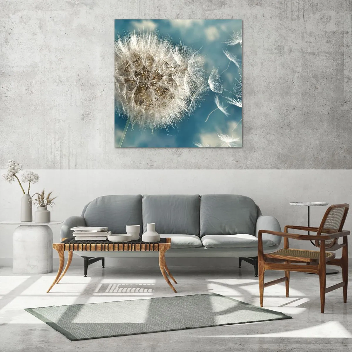 Glasbild - Bild auf glas - Engelsatem - 40x40 cm