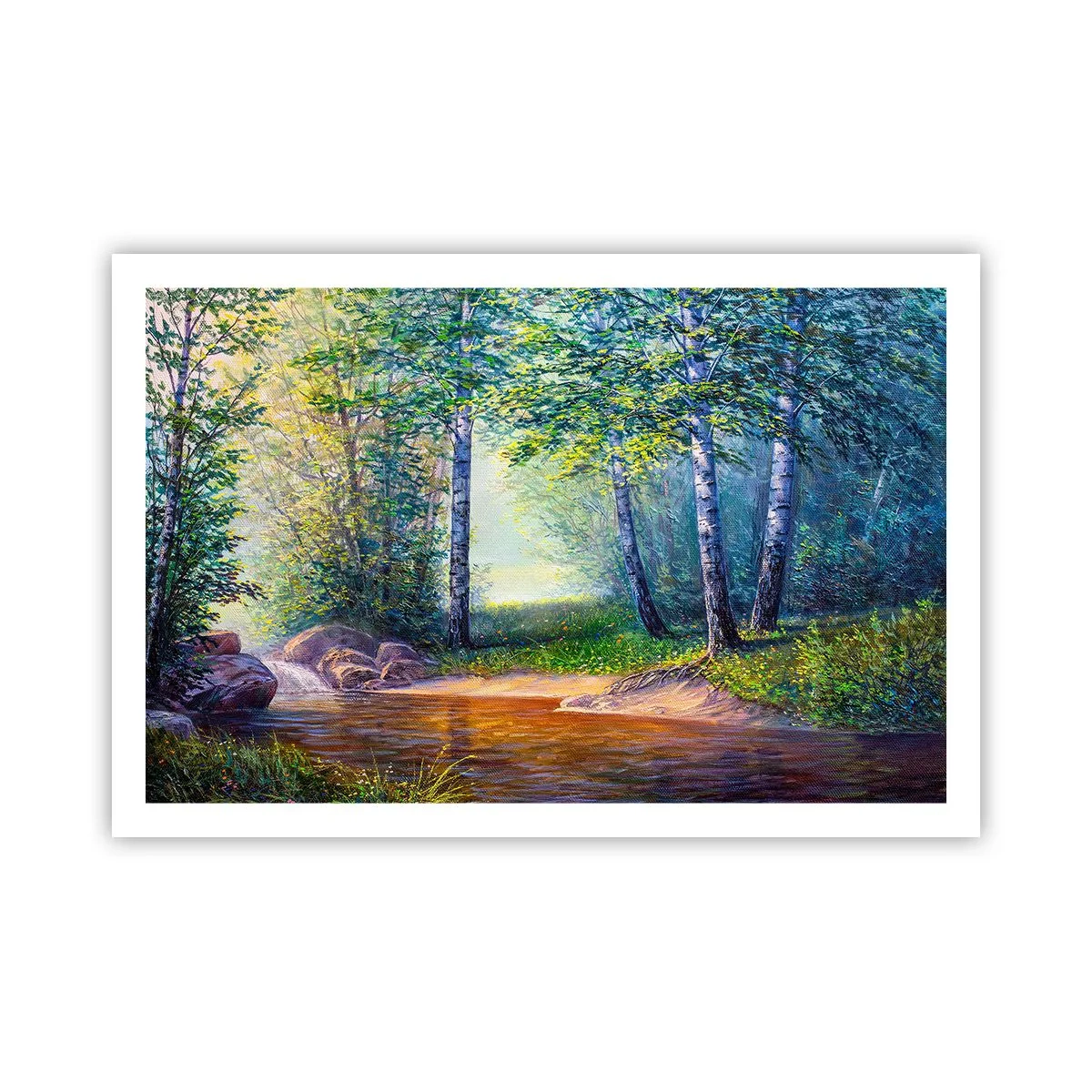 Poster - Idyllische Landschaft - 91x61 cm