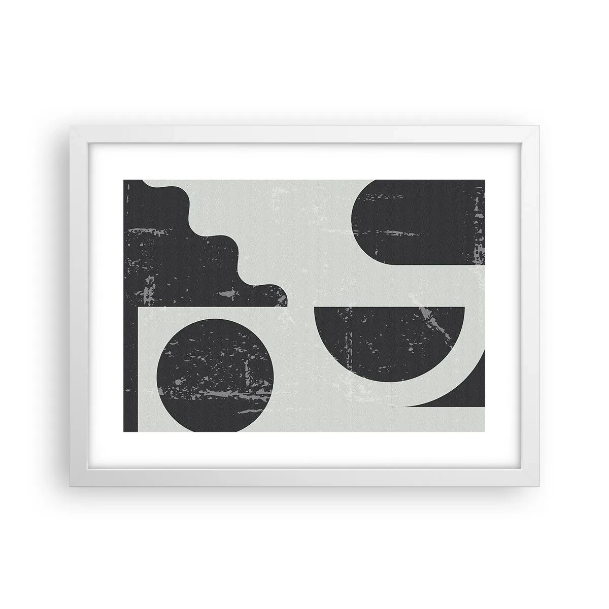 Poster in einem weißen Rahmen - Komposition oben und unten - 40x30 cm