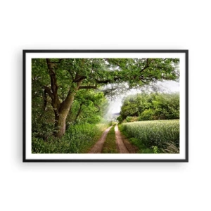 Poster in einem schwarzem Rahmen - Et in Arcadia ego - 91x61 cm