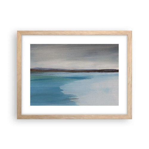 Poster in einem Rahmen aus heller Eiche - Horizontale Landschaft - 40x30 cm