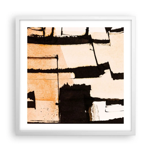 Poster in einem weißen Rahmen - Also doch Ordnung - 50x50 cm