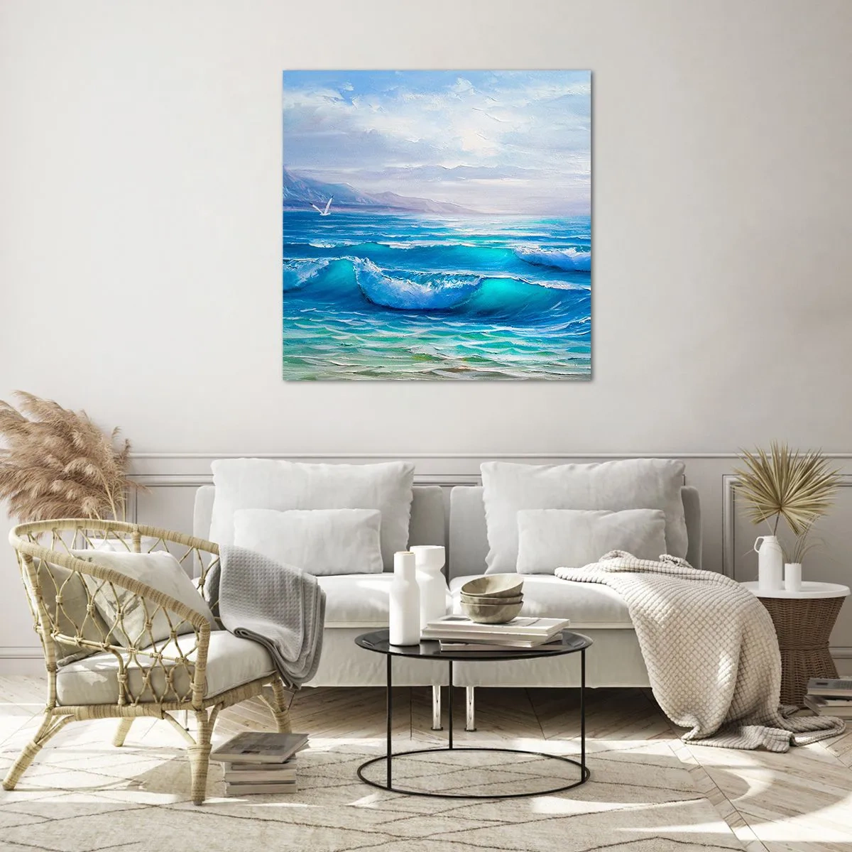 Glasbild - Bild auf glas - Es bringt Erleichterung - 40x40 cm