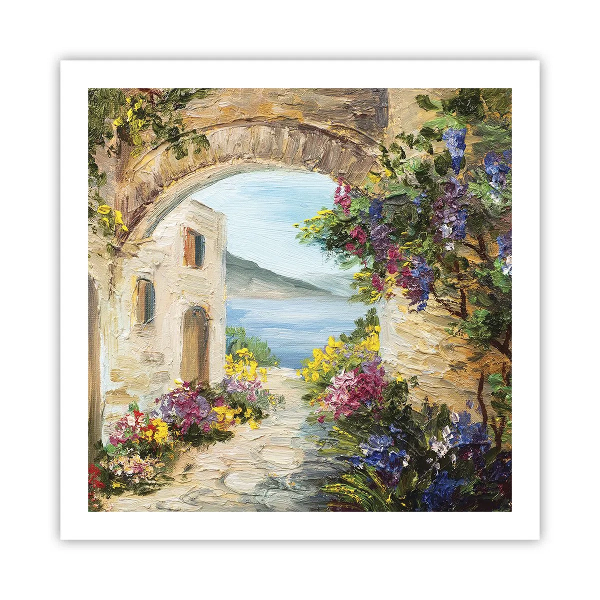 Poster - Charme einer Küstenprovinz - 60x60 cm