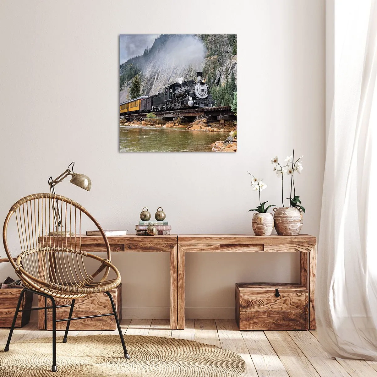 Bild auf Leinwand - Leinwandbild - Wo willst du hin? Wohin? - 30x30 cm