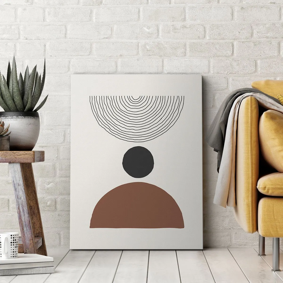 Bild auf Leinwand - Leinwandbild - Das Zentrum der Aufmerksamkeit - 65x120 cm