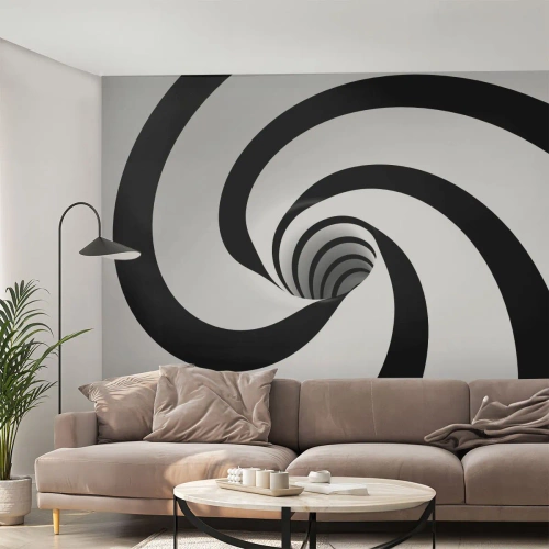 Selbstklebende Fototapete Deluxe Sticker - Dem Wirbel nachgeben? - Abstraktion, 3D, Wirbel - 300x210 cm