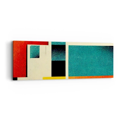 Bild auf Leinwand - Leinwandbild - Geometrische Abstraktion – gute Energie - 90x30 cm