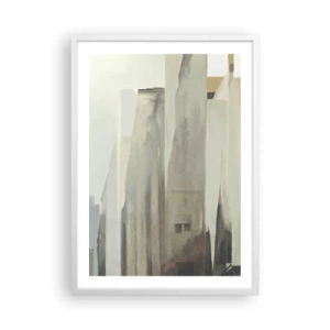 Poster in einem weißen Rahmen - Traum von der Stadt - 50x70 cm