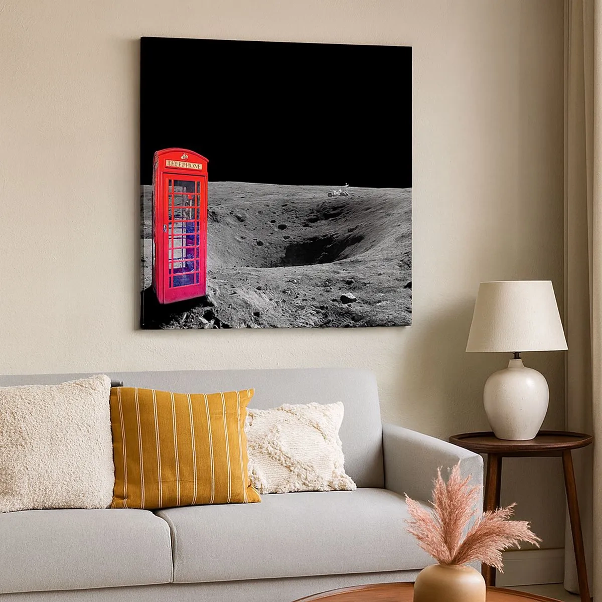 Bild auf Leinwand - Leinwandbild - Ein kosmischer Witz - 30x30 cm