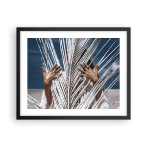 Poster in einem schwarzem Rahmen - Das Mädchen des Schamanen? - 50x40 cm