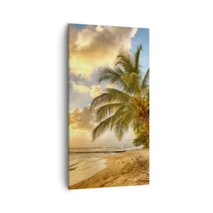 Bild auf Leinwand - Leinwandbild - Ewiger Sommer, immer Urlaub - 55x100 cm