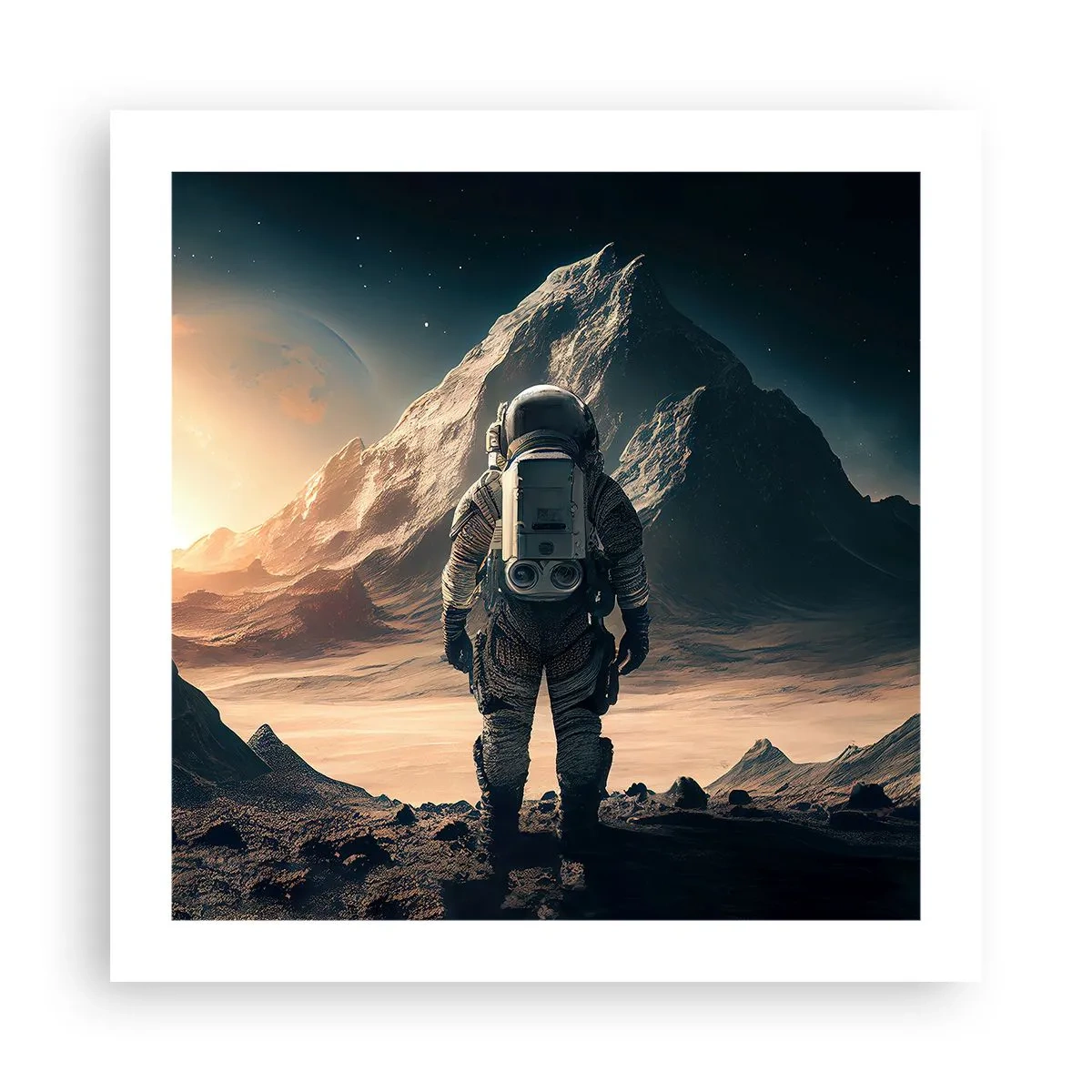 Poster - Neue Herausforderung - 50x50 cm