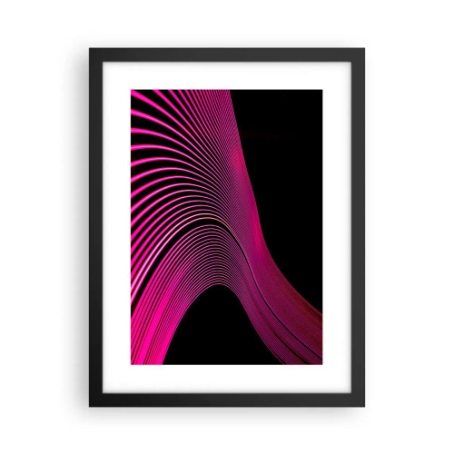 Poster in einem schwarzem Rahmen - Allee des Lichts - 30x40 cm