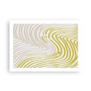 Poster - Komposition mit sanfter Biegung - 70x50 cm