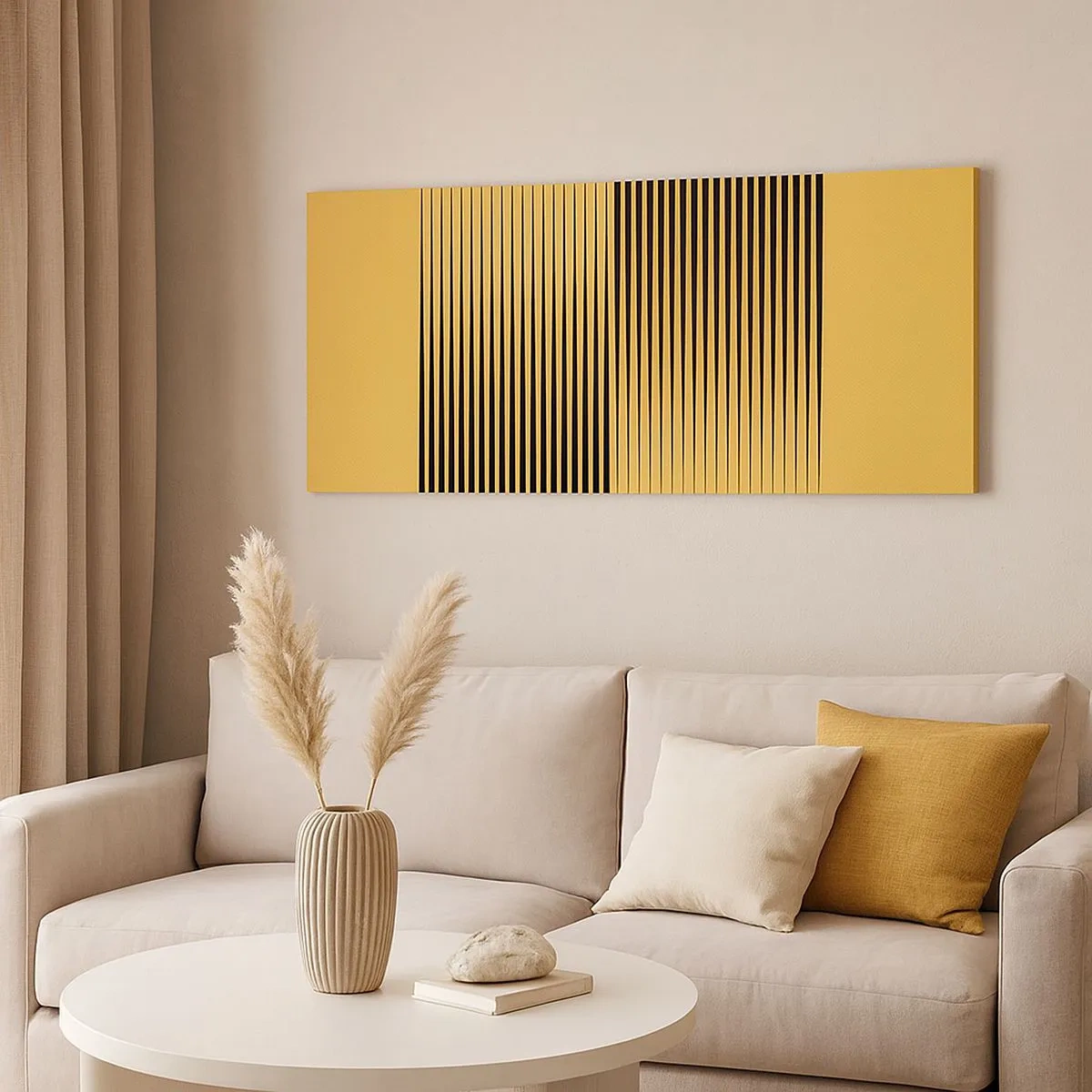 Bild auf Leinwand - Leinwandbild - Quadratur der Gegensätze - 100x40 cm