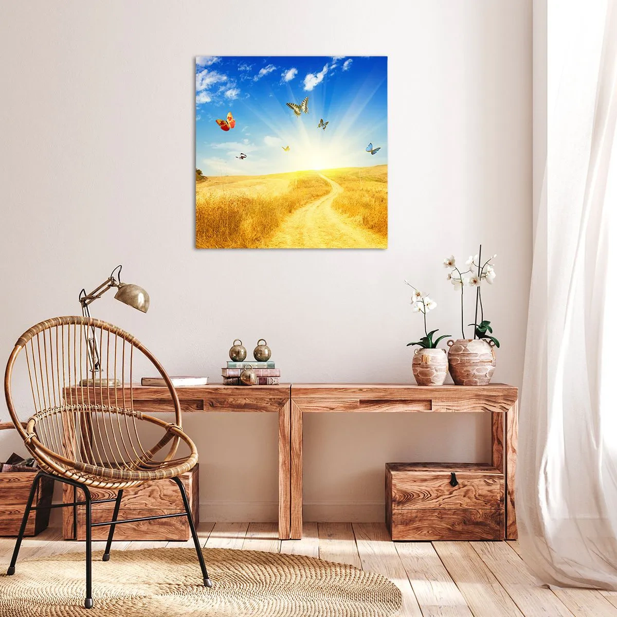 Bild auf Leinwand - Leinwandbild - Und wie kann man den Sommer nicht lieben? - 70x70 cm