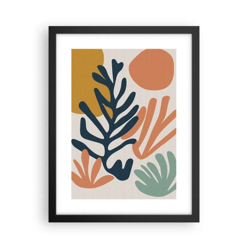 Poster in einem schwarzem Rahmen - Korallenmeere - 30x40 cm