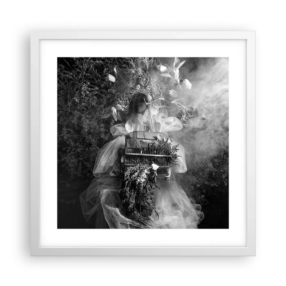 Poster in einem weißen Rahmen - Mutter selbst - Natur - 40x40 cm