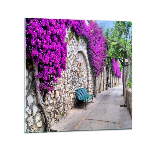 Glasbild - Bild auf glas - Lass uns so schnell wie möglich treffen - 70x70 cm