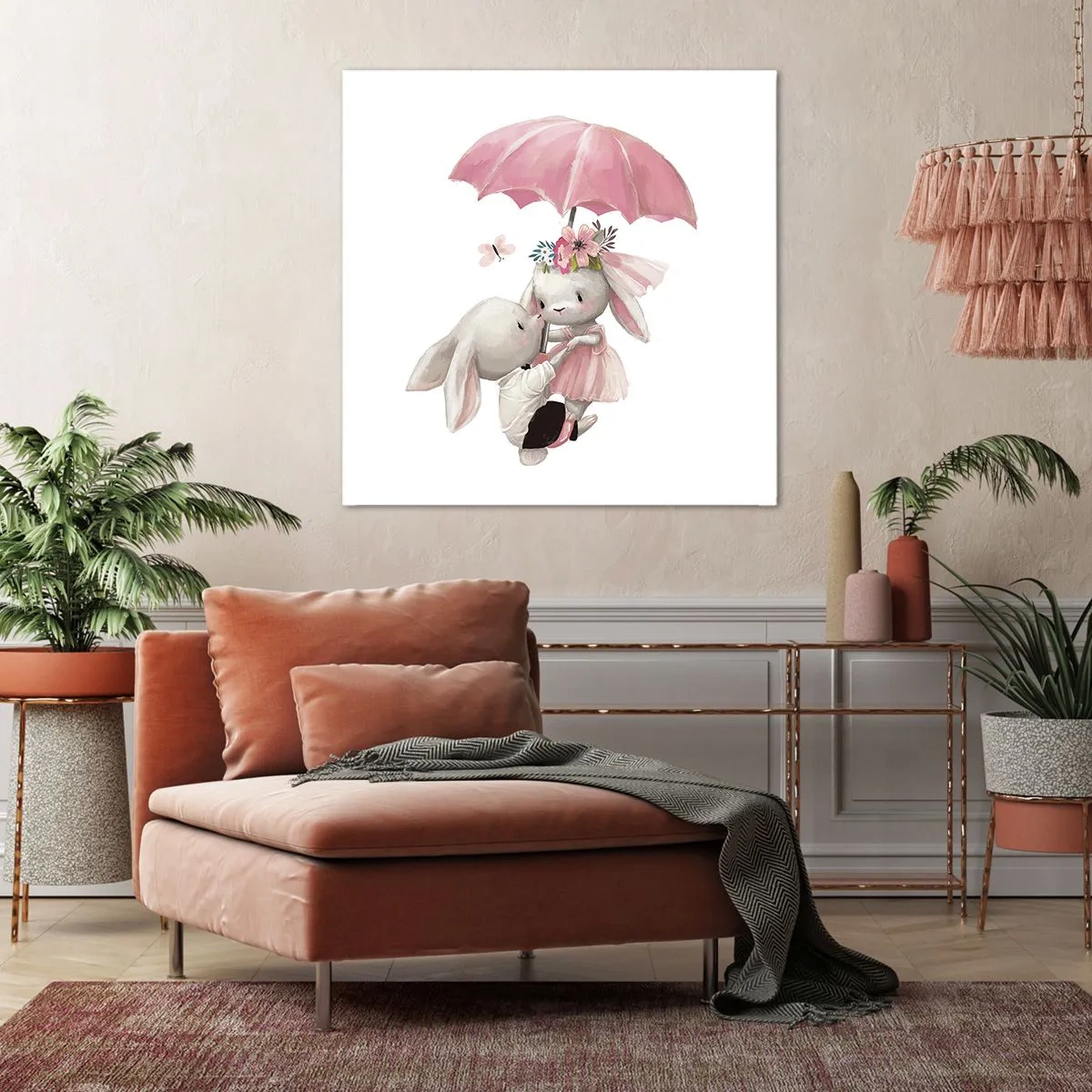 Bild auf Leinwand - Leinwandbild - Das ist eben Liebe - 60x60 cm