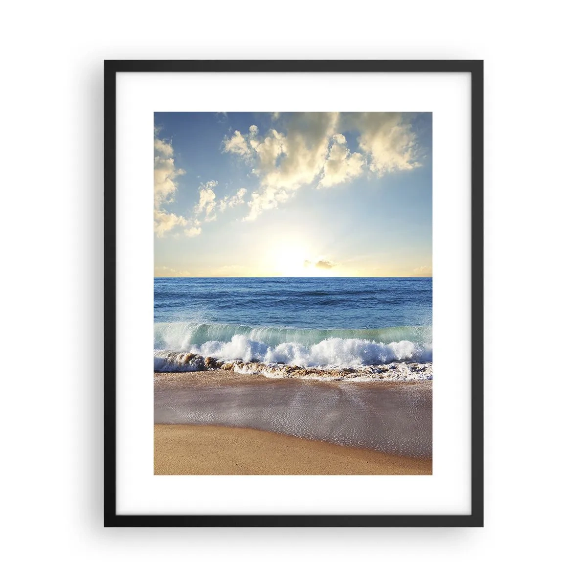 Poster in einem schwarzem Rahmen - Bewegung und Stille zugleich - 40x50 cm