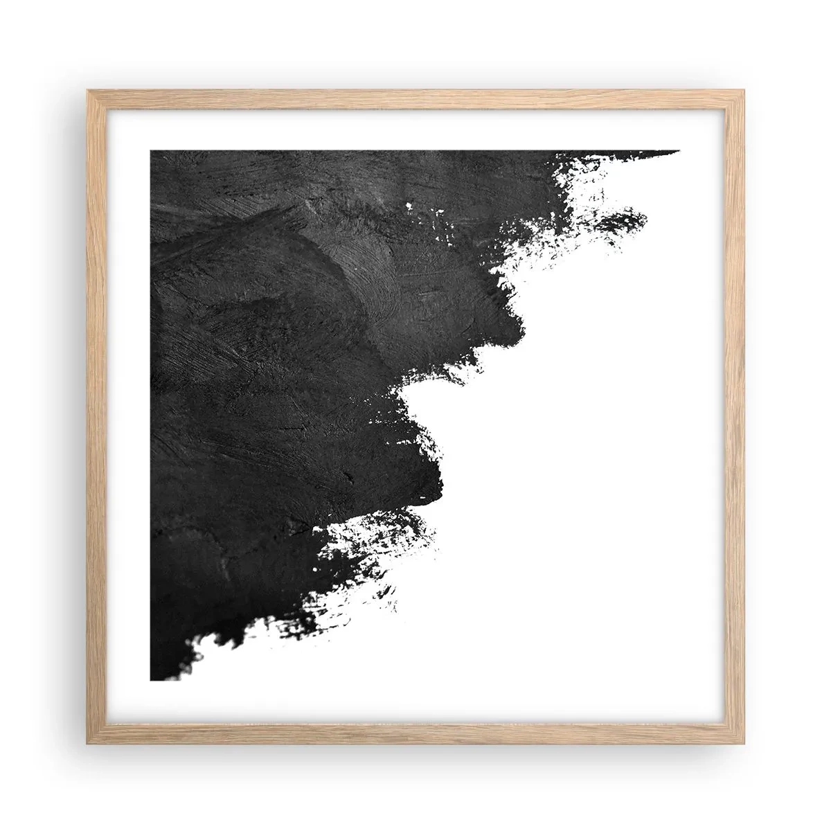 Poster in einem Rahmen aus heller Eiche - Elemente: Erde - 50x50 cm