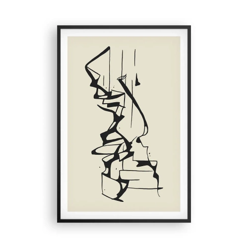 Poster in einem schwarzem Rahmen - Vielleicht eine Landschaft - 61x91 cm