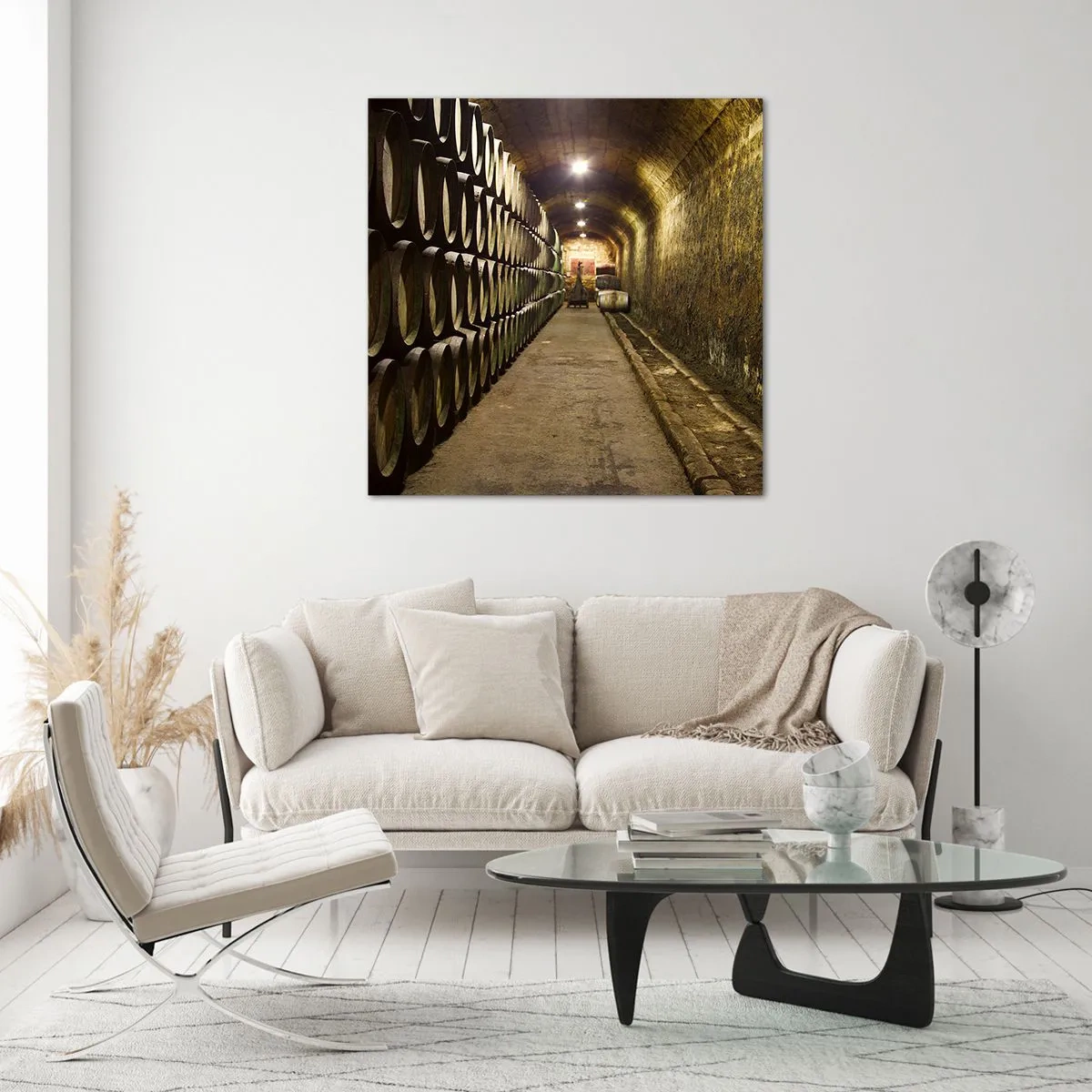 Glasbild - Bild auf glas - Es ist gut, sich hinzulegen - 60x60 cm