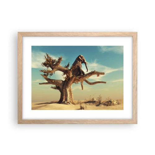 Poster in einem Rahmen aus heller Eiche - Ein neuer Standpunkt - 40x30 cm