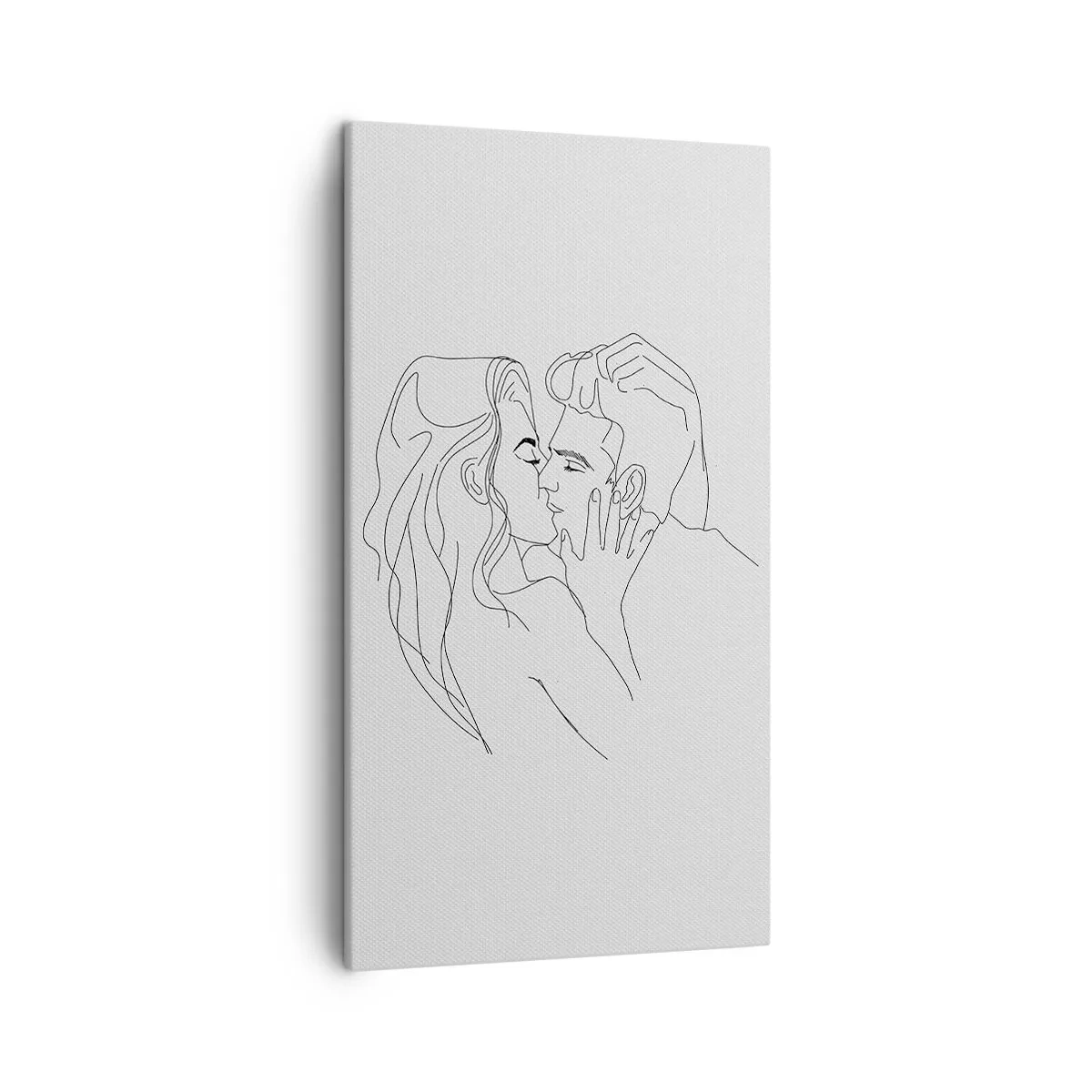 Bild auf Leinwand - Leinwandbild - Dieselbe Linie - 45x80 cm