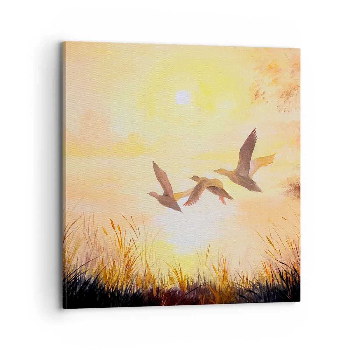 Bild auf Leinwand - Leinwandbild - Der Beginn einer langen Reise - 70x70 cm
