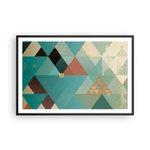 Poster in einem schwarzem Rahmen - Einheit der Vielheit, Vielheit der Einheit - 91x61 cm