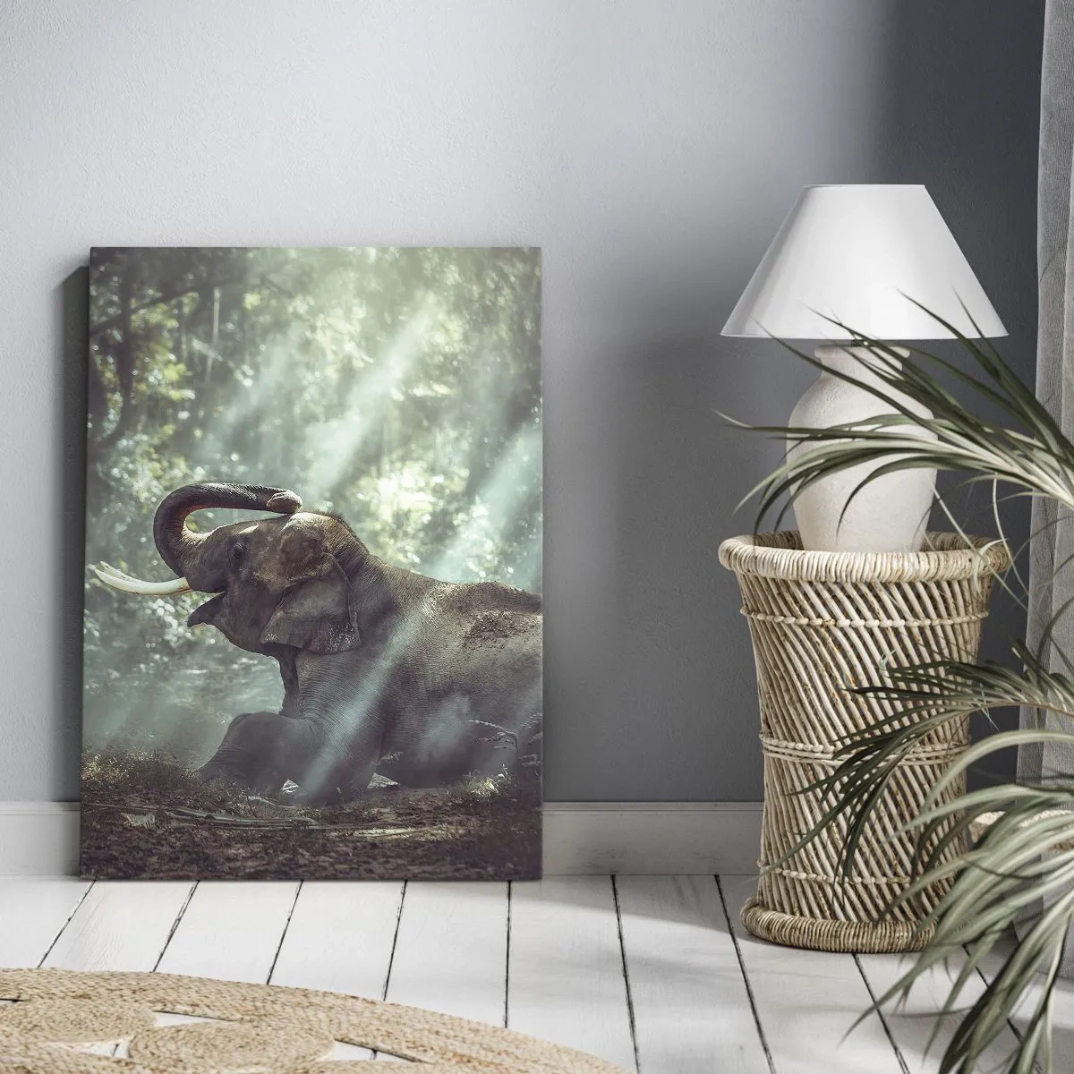 Bild auf Leinwand - Leinwandbild - Und hör dir das an... - 65x120 cm