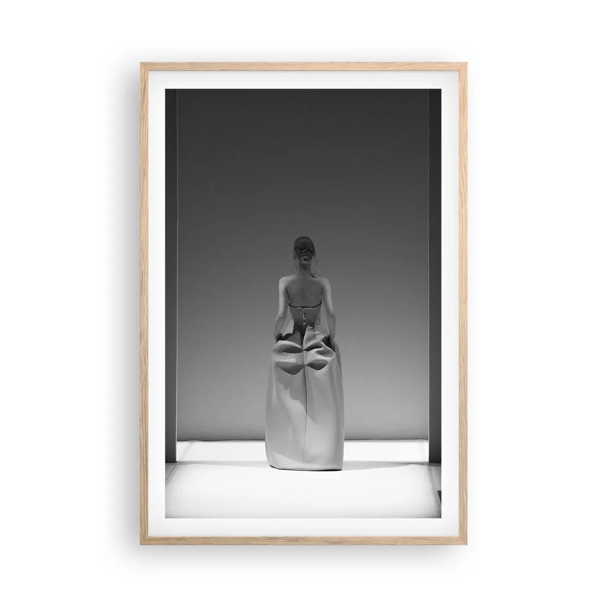 Poster in einem Rahmen aus heller Eiche - Raffinierte Einfachheit - 61x91 cm