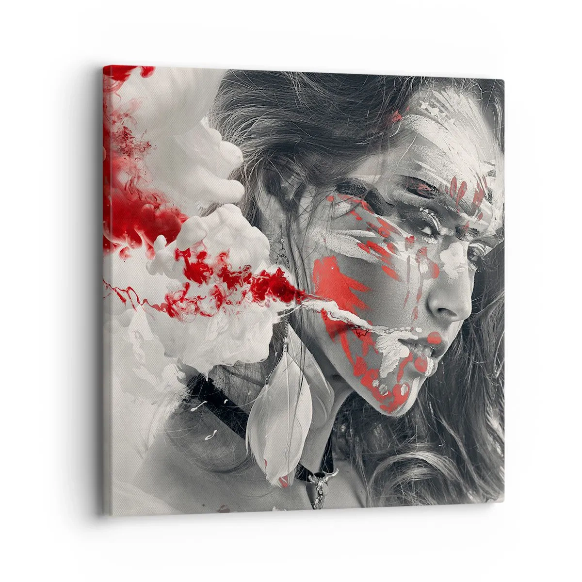 Bild auf Leinwand - Leinwandbild - Im Dunst der Absurdität - 30x30 cm