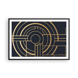 Poster in einem schwarzem Rahmen - Wendungen der Dinge - 91x61 cm