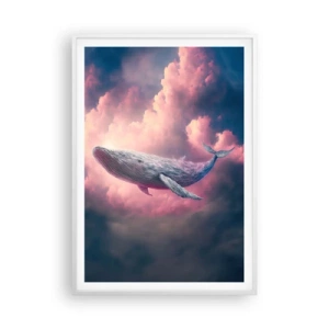 Poster in einem weißen Rahmen - Reibe deine Augen - 70x100 cm