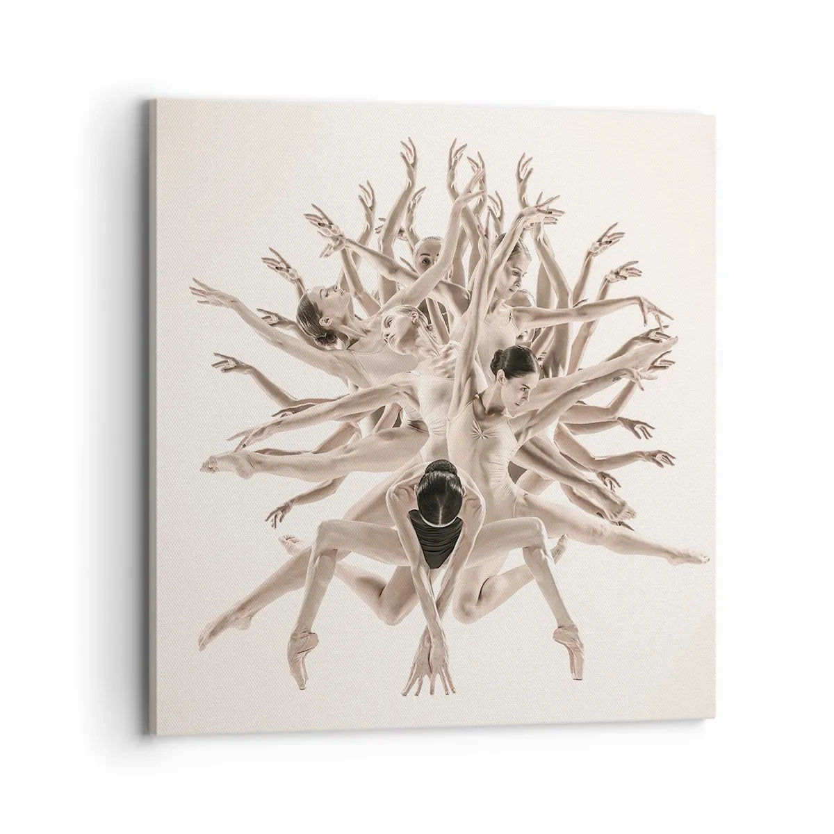 Bild auf Leinwand - Leinwandbild - Aufblühen im Tanz - 70x70 cm