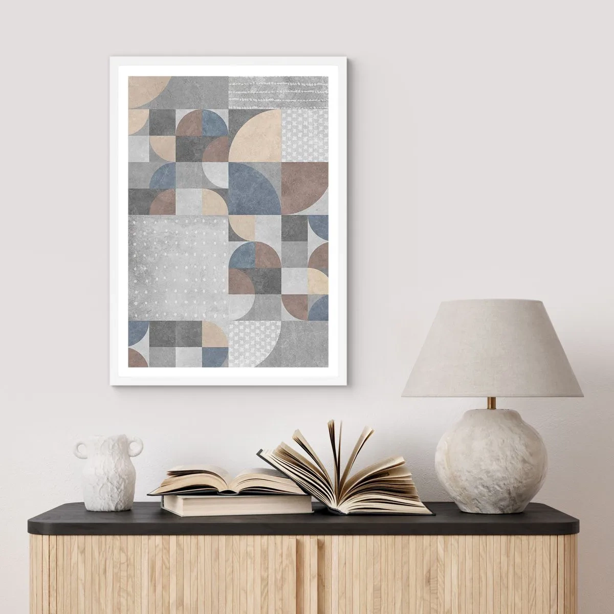 Poster in einem weißen Rahmen - Keramische Fantasie - 30x40 cm