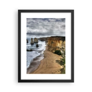 Poster in einem schwarzem Rahmen - Rohe Schönheit - 30x40 cm