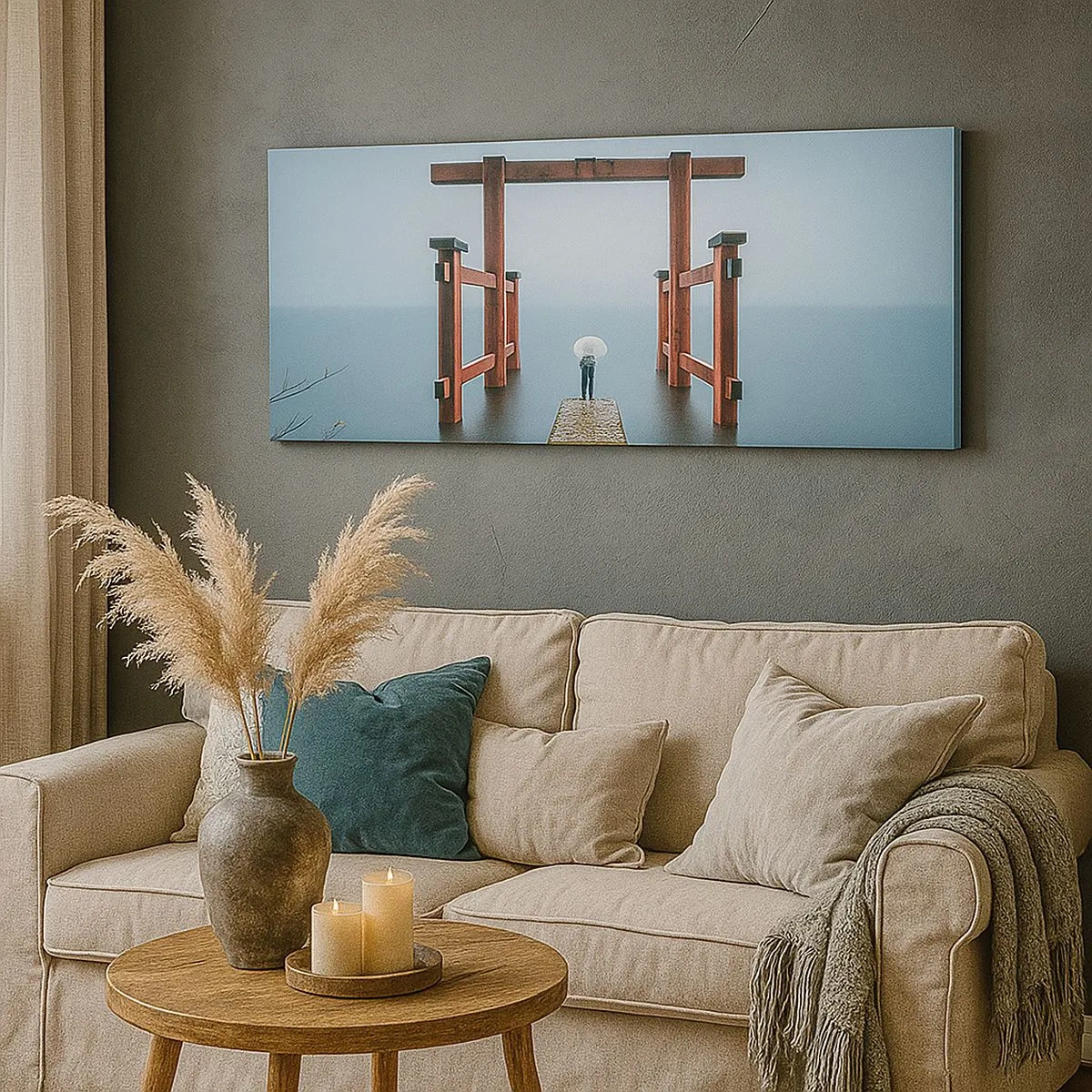 Bild auf Leinwand - Leinwandbild - Japanische Träumerei - 100x40 cm