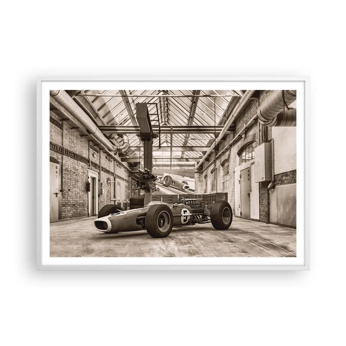 Poster in einem weißen Rahmen - Die Siegerruhe - 100x70 cm