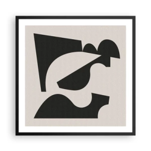 Poster in einem schwarzem Rahmen - Zum Selbstbauen - 60x60 cm