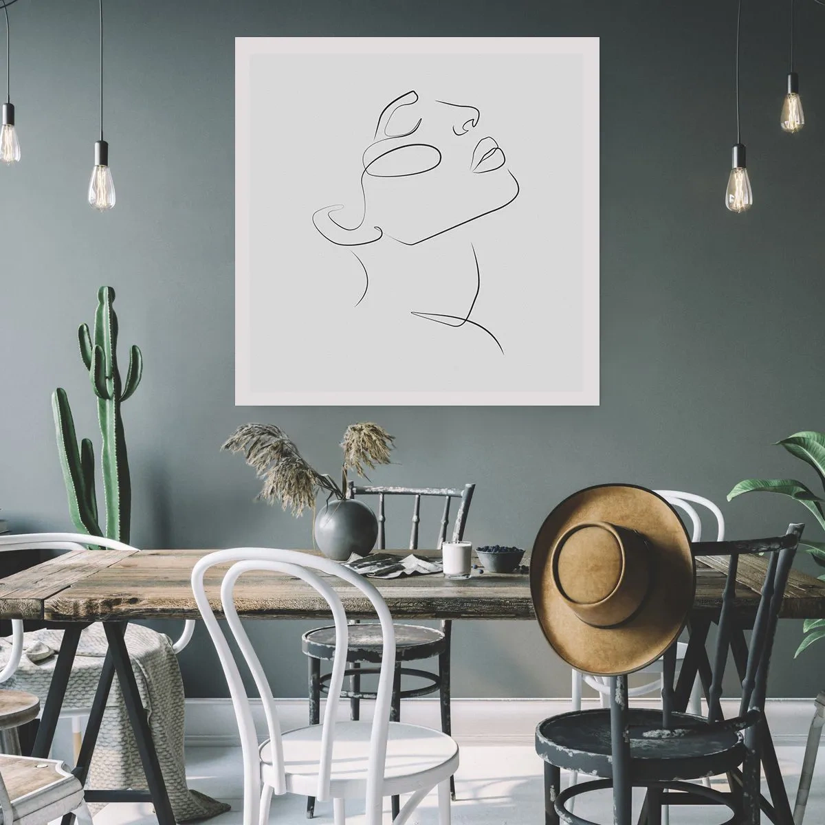 Poster - Die Drehungen und Wendungen der Träume - 60x60 cm